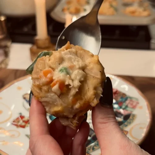 Mini Chicken Pot Pie Biscuits