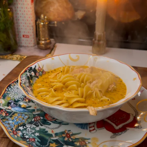 Tuscan Marry Me Chicken Noodle Soup