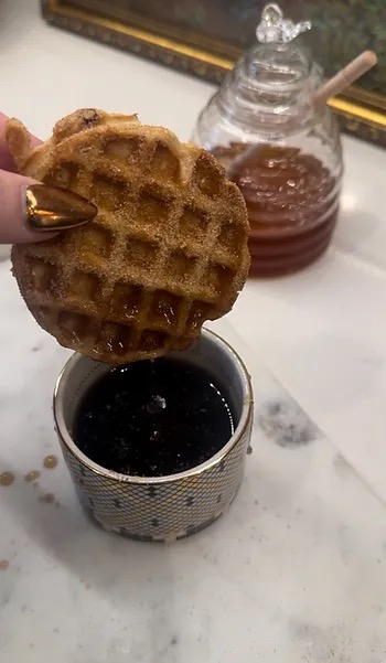 Apple Cider Waffle Bites