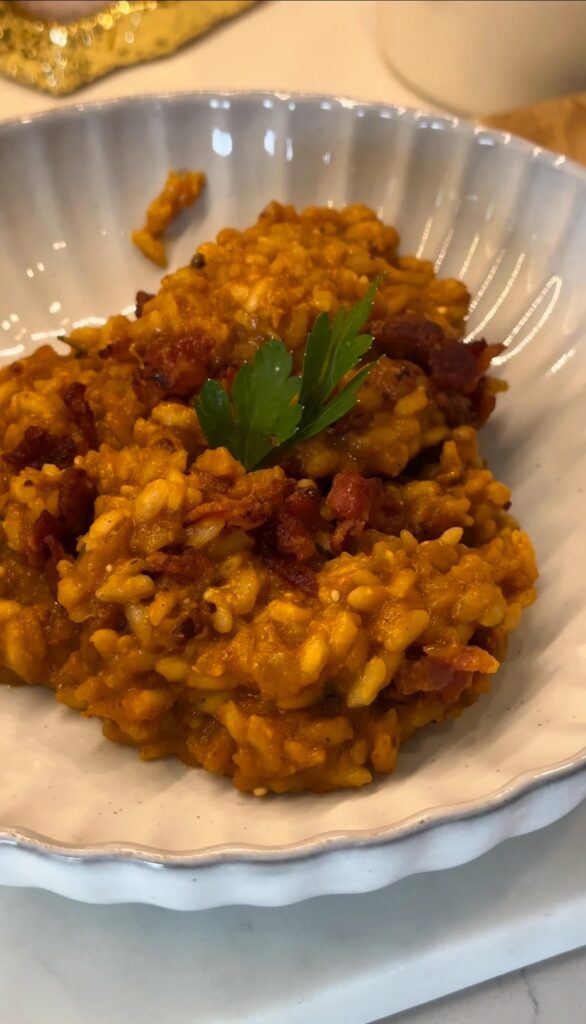 Bacon Pumpkin Risotto