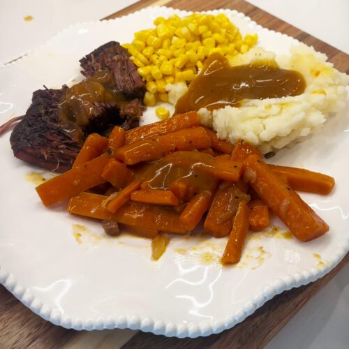 Golden Mushroom Pot Roast: