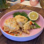 Springtime Chicken Cobbler with Lemon & Dill – Topped with Cheddar Bay Biscuits!