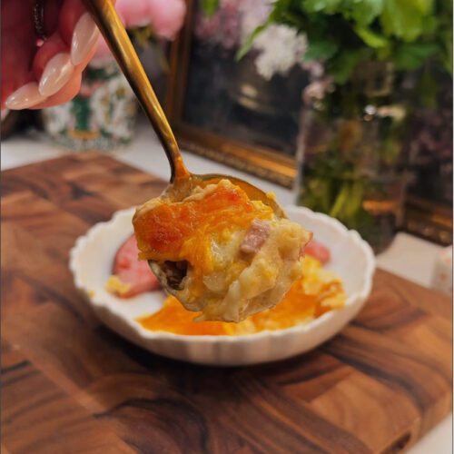 Ham & Cheese Potato Au Gratin