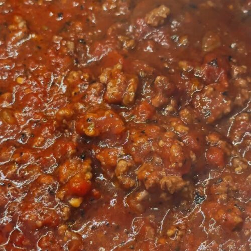 This Slow Cooker Meat Sauce