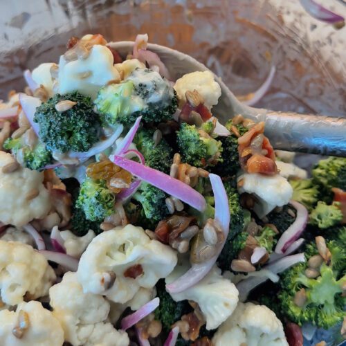 Broccoli Cauliflower Salad