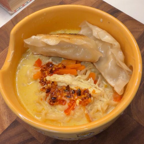 Quick & Creamy Rotisserie Chicken Ramen