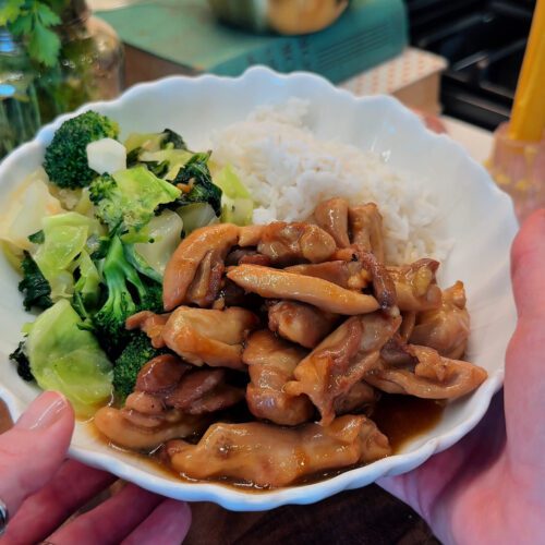 Grilled Teriyaki Chicken + Super Greens (Copycat Recipe)