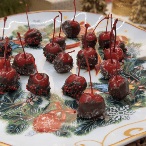 Tipsy Chocolate cherries