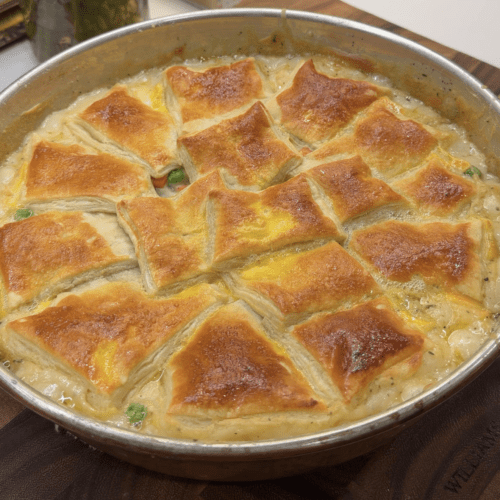The Coziest Chicken Pot Pie (Puff Pastry Edition)