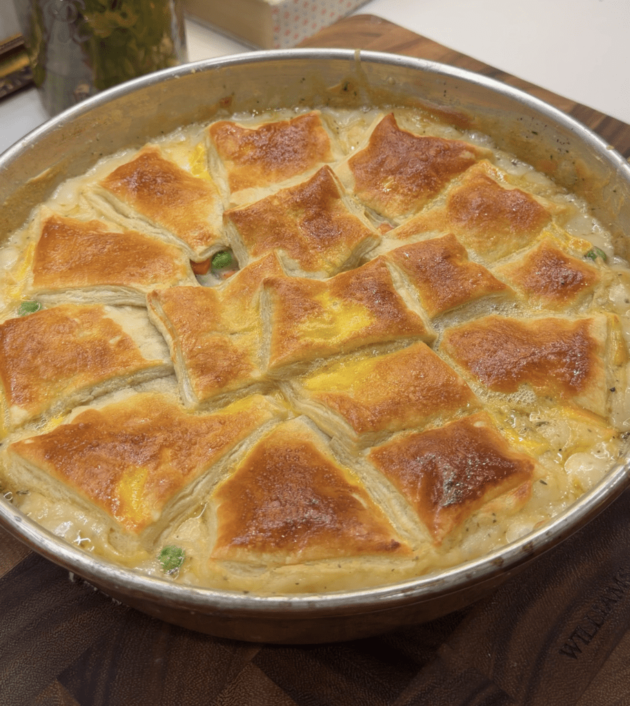 The Coziest Chicken Pot Pie (Puff Pastry Edition) - KBees Recipes