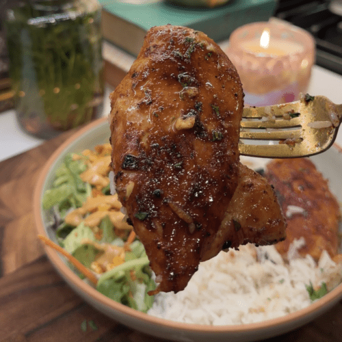 The Best Honey Lime Chicken with Cilantro Lime Rice (Better Than Takeout)