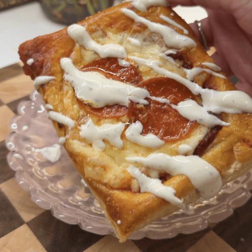 Ranch Pepperoni Puff Pastry Pizza