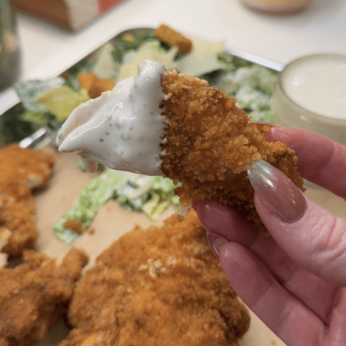 Healthy-ish Chicken Tender Caesar Plate