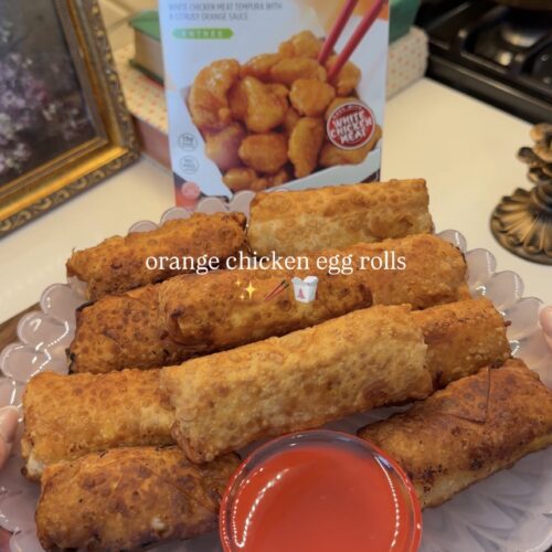 Orange Chicken Egg Rolls