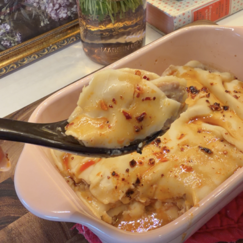 Viral Dumpling Lasagna