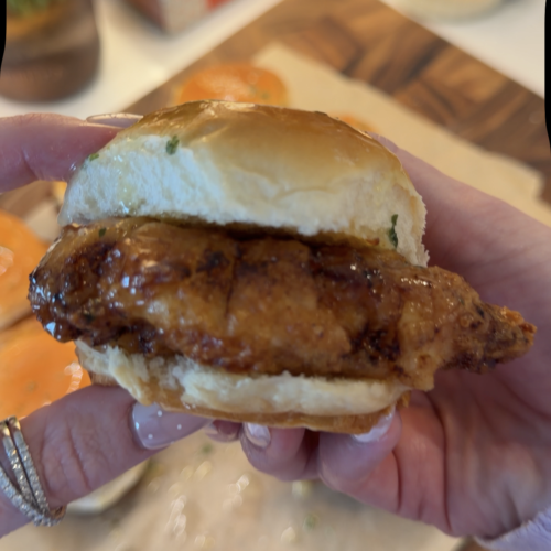 Crispy Hot Honey Chicken Sliders
