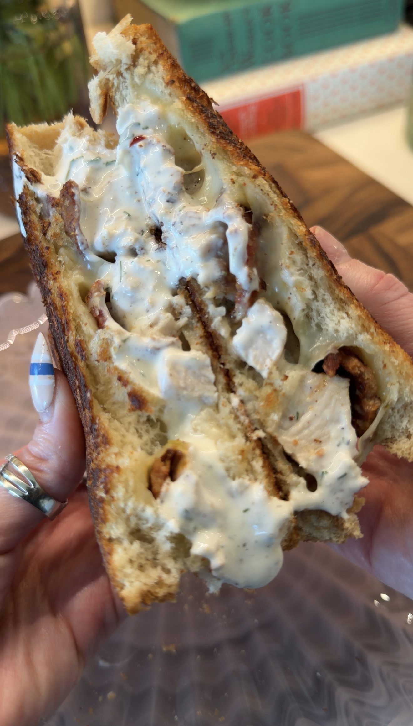 Chicken Bacon Ranch Sandwich Melts