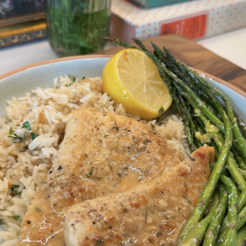 Lemon Herb Chicken with Lemon Herb Pan Sauce